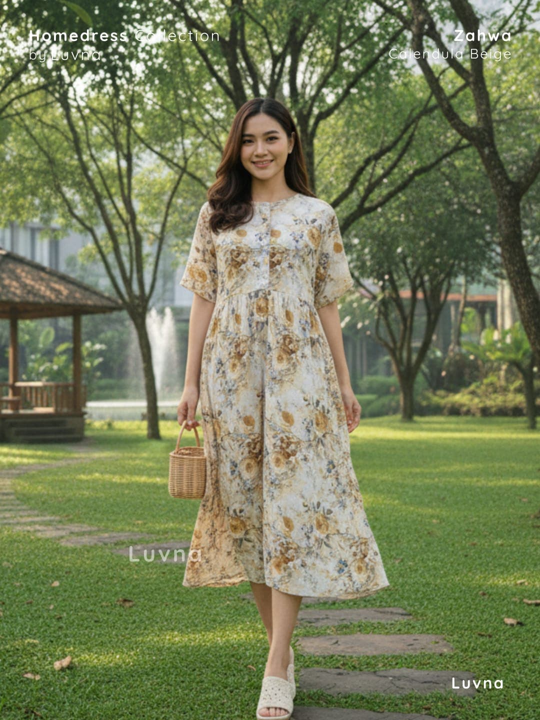 Luvna Basic Zahwa Homedress Premium - Daster Busui