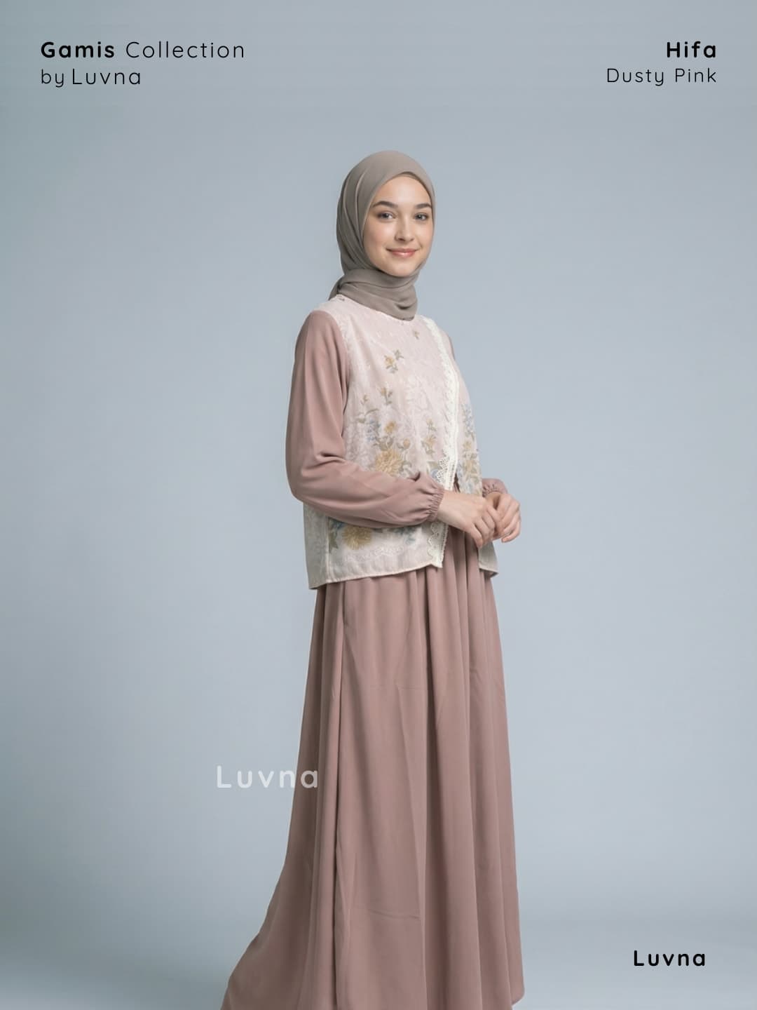 Luvna Hifa Gamis - Linen Premium