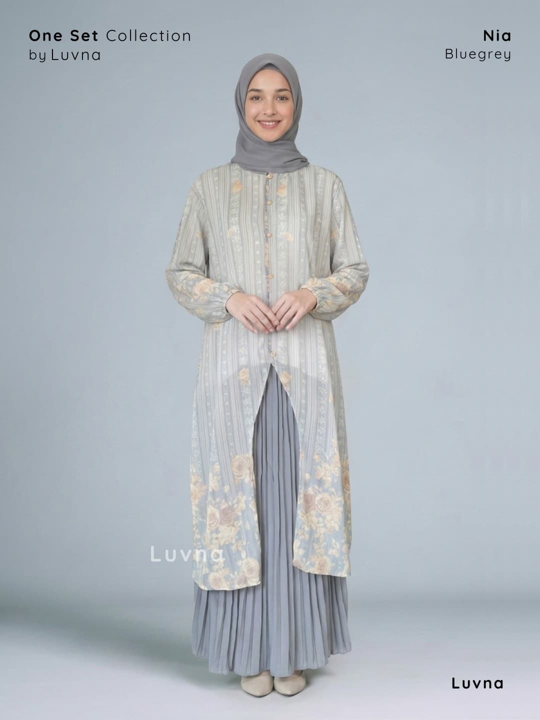 Luvna Nia One Set Ceruty-Rok Plisket Premium 2