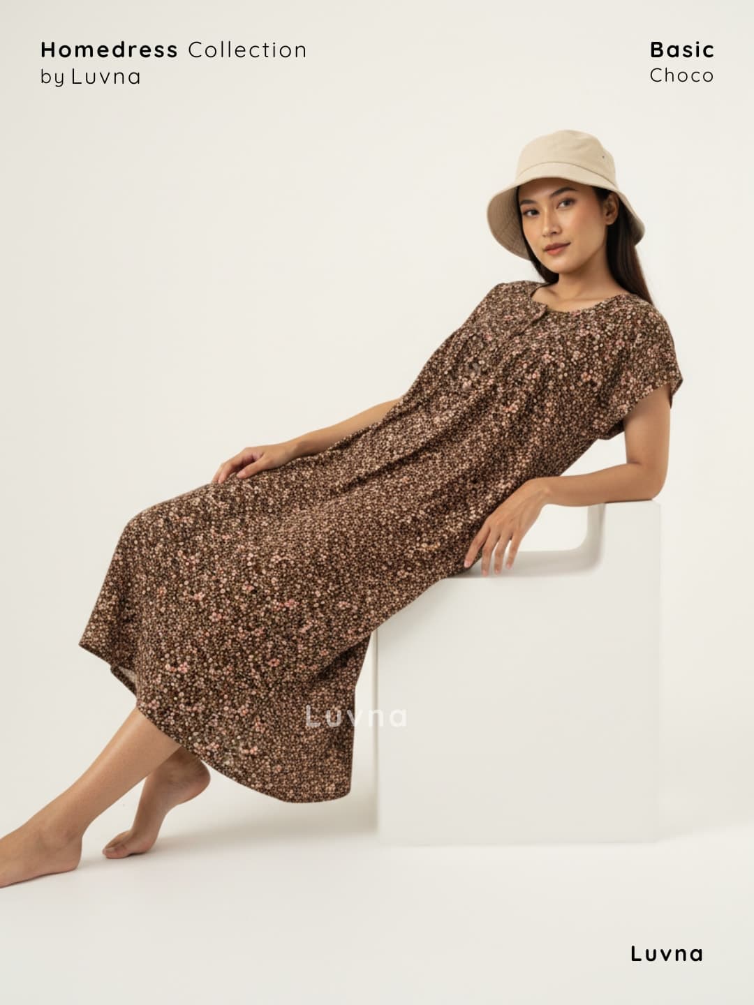 Luvna Basic Homedress Potong-Daster Busui